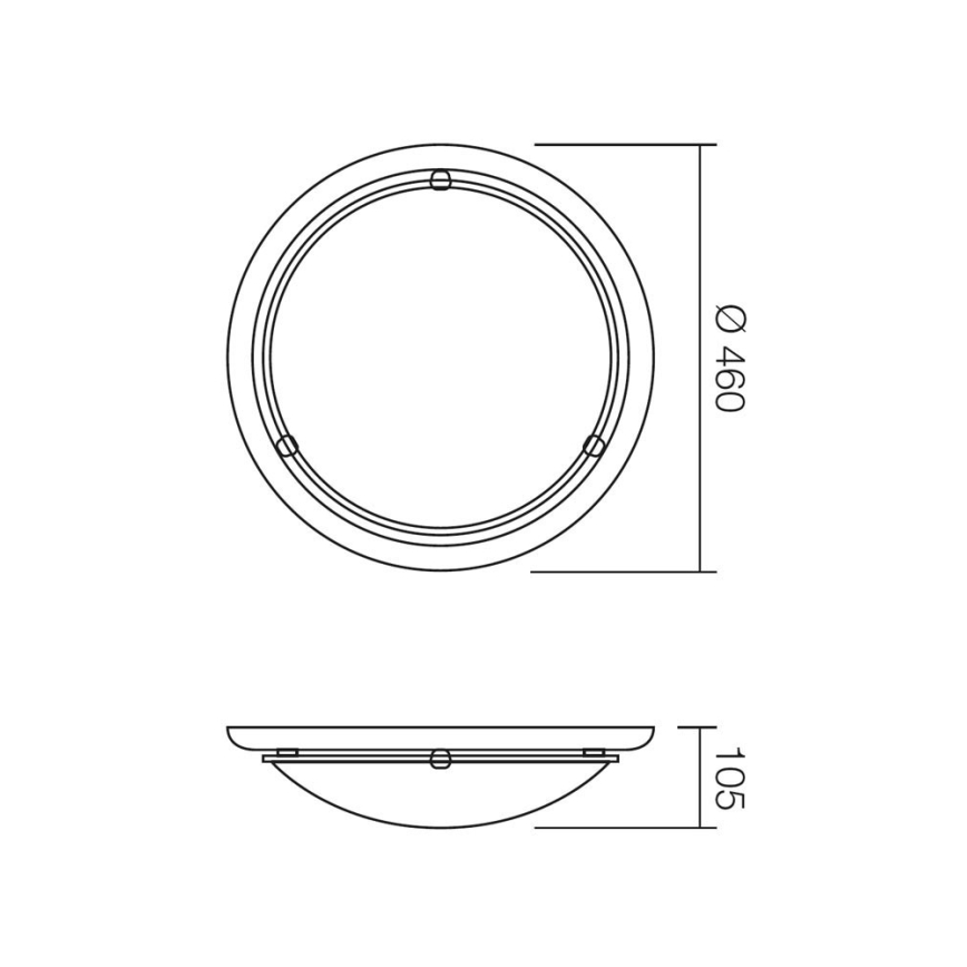 Redo 05-091 - Lampa sufitowa COSI 2xE27/42W/230V
