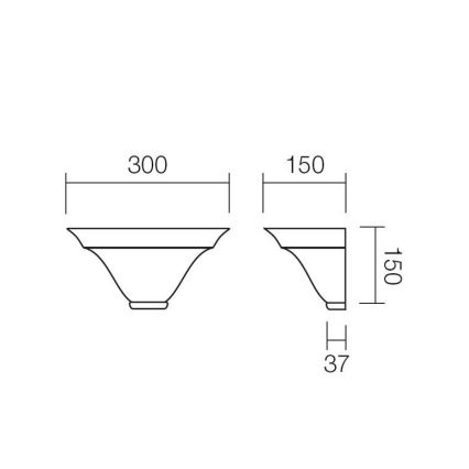 Redo 05-428 - Kinkiet ANTICA 1xE27/42W/230V