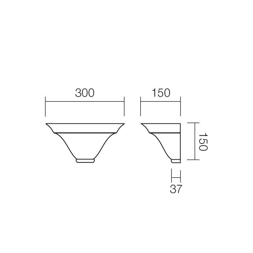 Redo 05-428 - Kinkiet ANTICA 1xE27/42W/230V