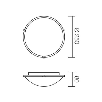 Redo 05-678 - Lampa sufitowa VIRGINIA 1xE27/42W/230V