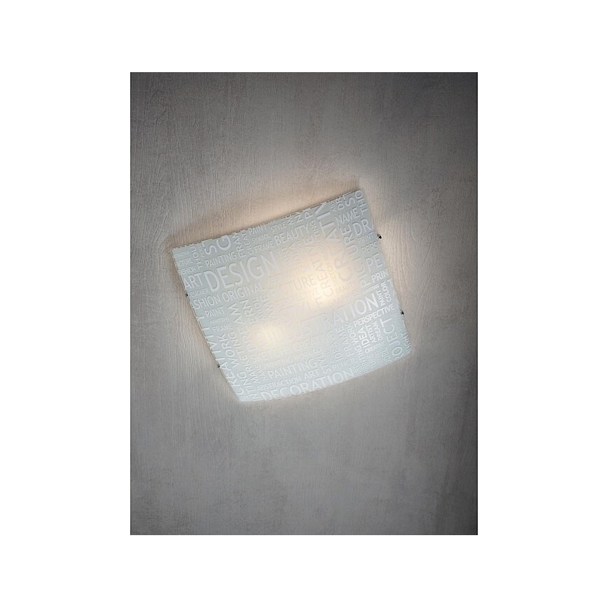 Redo 05-818 - Lampa sufitowa NOTES 2xE27/42W/230V 39x39 cm biała