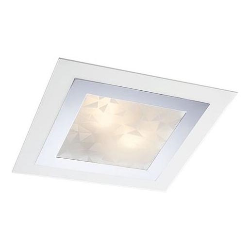 Redo 05-828 - Lampa sufitowa SPECTRE 1xE14/28W/230V 30x30 cm błyszczący chrom/biały