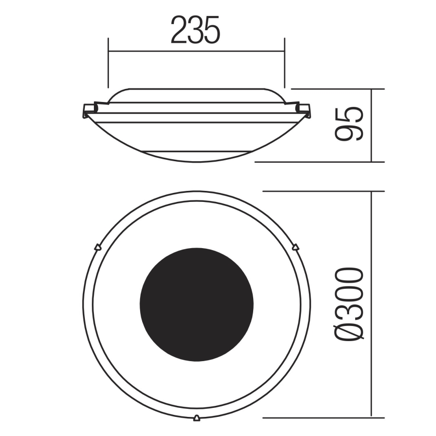 Redo 05-898 - LED Plafon kryształowy RA LED/12W/230V śr. 30 cm srebrny