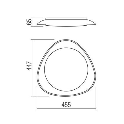 Redo 05-922 - LED Plafon VERENA LED/24W/230V antracyt