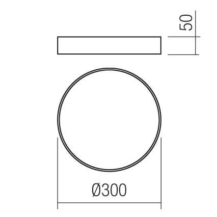 Redo 05-928 - LED Plafon KNOB LED/24W/230V 3000K-6500K 30 cm biały