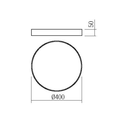 Redo 05-931 - LED Plafon KNOB LED/36W/230V 3000K-6500K 40 cm biały