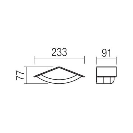 Redo 90001 - LED Kinkiet zewnętrzny CHALET 1xLED/8W/230V IP54