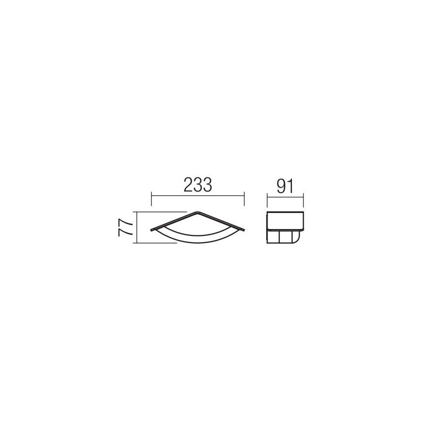 Redo 90001 - LED Kinkiet zewnętrzny CHALET 1xLED/8W/230V IP54