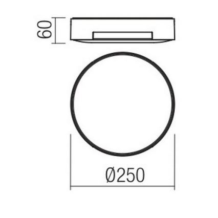 Redo 90005 - LED Plafon zewnętrzny SKOR LED/16W/230V IP54