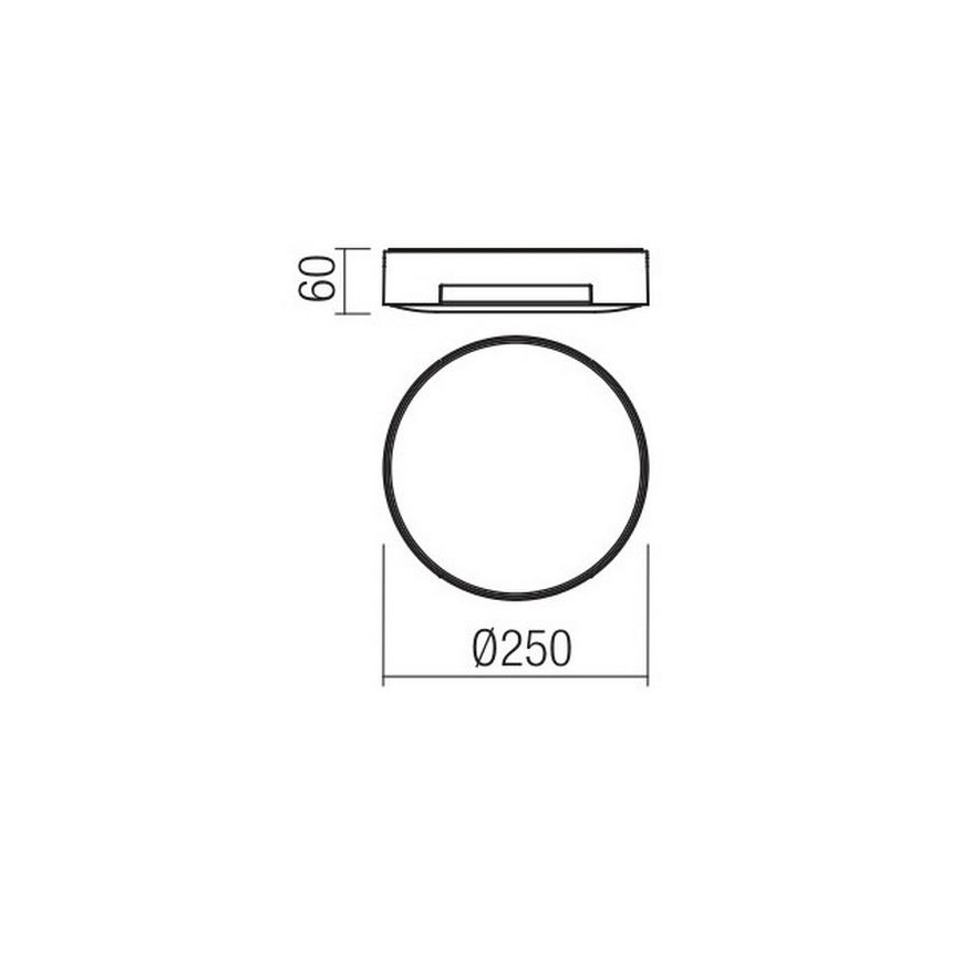 Redo 90005 - Zewnętrzna oprawa sufitowa SKOR LED/16W/230V IP54