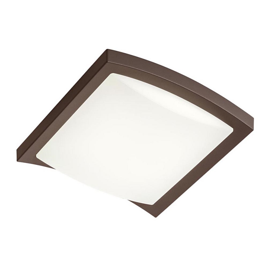 Redo 90008 - LED Plafon zewnętrzny TALLIN LED/21W/230V 24,5x24,5 cm IP54 brązowy
