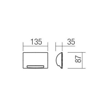 Redo 90009 - LED zewnętrzna lampa orientacyjna TAMPA LED/11W/230V IP54 biała