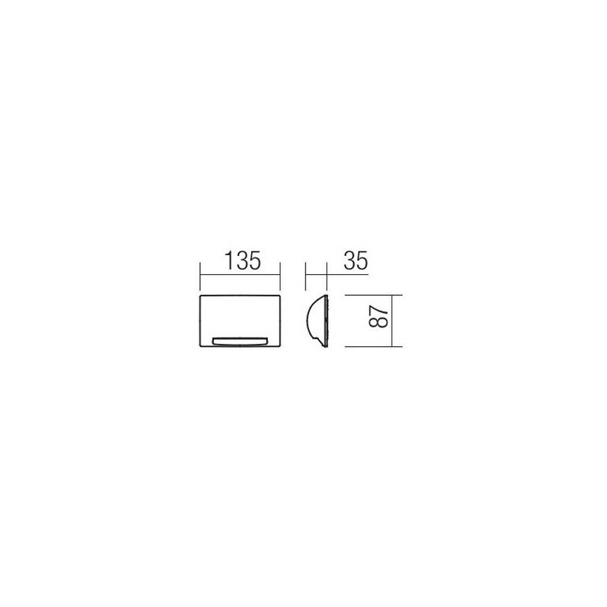 Redo 90009 - LED zewnętrzna lampa orientacyjna TAMPA LED/11W/230V IP54 biała