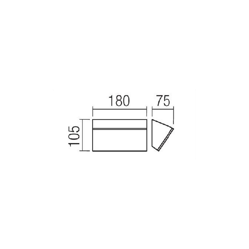 Redo 90015 - LED Kinkiet zewnętrzny TOKYO LED/12W/230V IP54