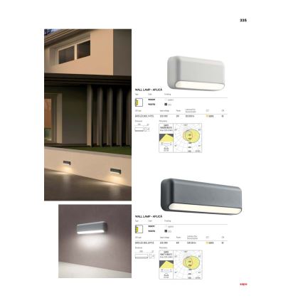 Redo 90070 - LED Kinkiet zewnętrzny SAPO 1xLED/3W/230V IP65