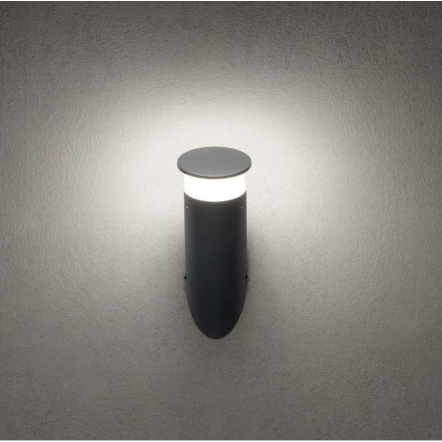 Redo 90073 - LED RGBW Zewnętrzny kinkiet ALGON LED/6W/230V Wi-Fi Tuya IP65 antracyt