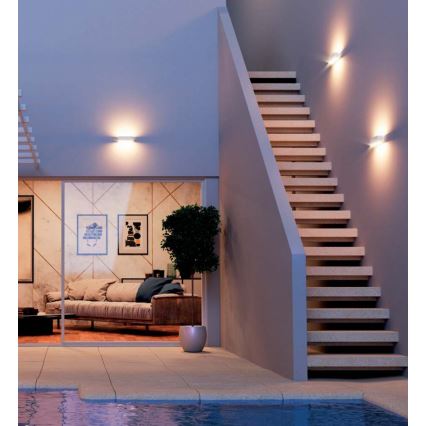 Redo 90095 - Kinkiet zewnętrzny LED PLANIT LED/10W/230V 3000K IP54 biały