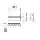Redo 90117 - LED Kinkiet zewnętrzny MITIC 1xLED/15W/230V IP54