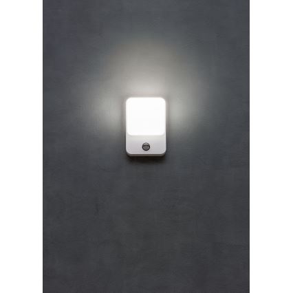 Redo 90131 - zewnętrzny kinkiet LED z czujnikiem ruchu i zmierzchu COLIN LED/9W/230V 3000K IP54 biały
