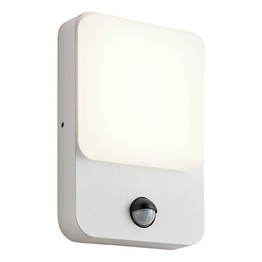 Redo 90131 - zewnętrzny kinkiet LED z czujnikiem ruchu i zmierzchu COLIN LED/9W/230V 3000K IP54 biały