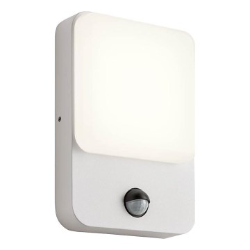 Redo 90132 - Zewnętrzny kinkiet LED COLIN z czujnikiem ruchu i zmierzchu LED/9W/230V 4000K IP54 biały