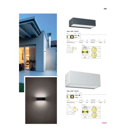 Redo 90153 - LED Kinkiet zewnętrzny LAMPRIS 1xLED/9W/230V IP65