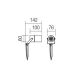 Redo 90183 - Lampa zewnętrzna PIT 1xGU10/35W/230V IP65