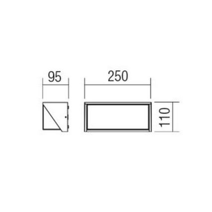 Redo 90237 - LED Kinkiet zewnętrzny SPECTRA LED/16W/230V 3000K IP54 biały