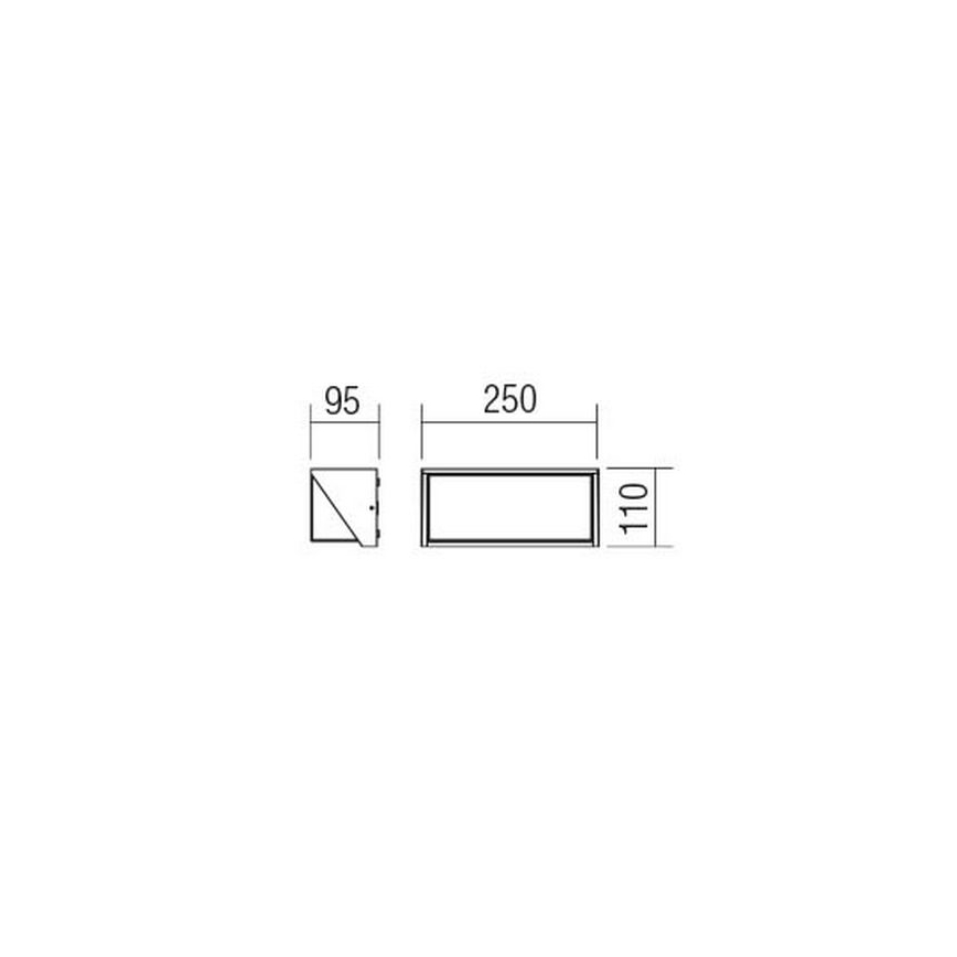 Redo 90237 - LED Kinkiet zewnętrzny SPECTRA LED/16W/230V 3000K IP54 biały