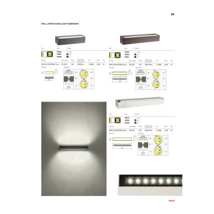 Redo 90261 - Zewnętrzny kinkiet LED AROOS LED/21W/230V 3000K IP65 brązowy