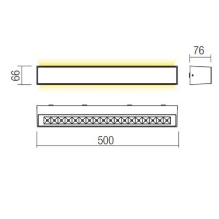 Redo 90261 - Zewnętrzny kinkiet LED AROOS LED/21W/230V 3000K IP65 brązowy
