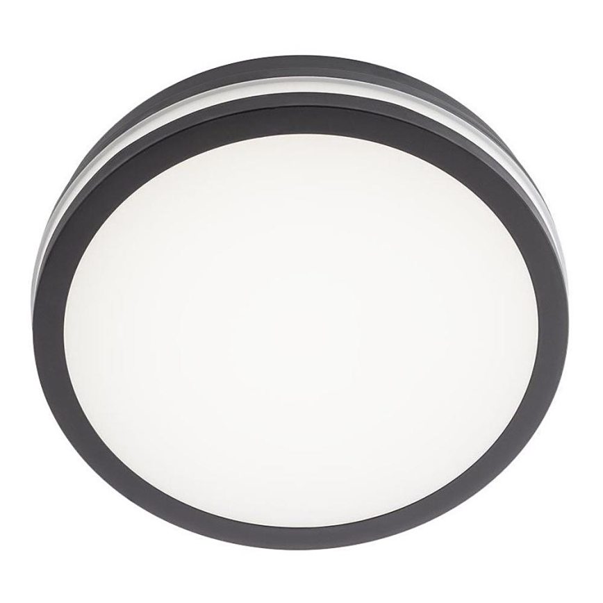 Redo 90286 - LED Plafon zewnętrzny ISOLA LED/24W/230V śr. 26 cm 3000/4000/6500K IP54 antracyt