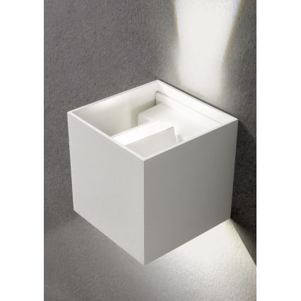 Redo 90294 - Zewnętrzna lampa ścienna LED VARY 2xLED/10W/230V 3000K IP54 biała