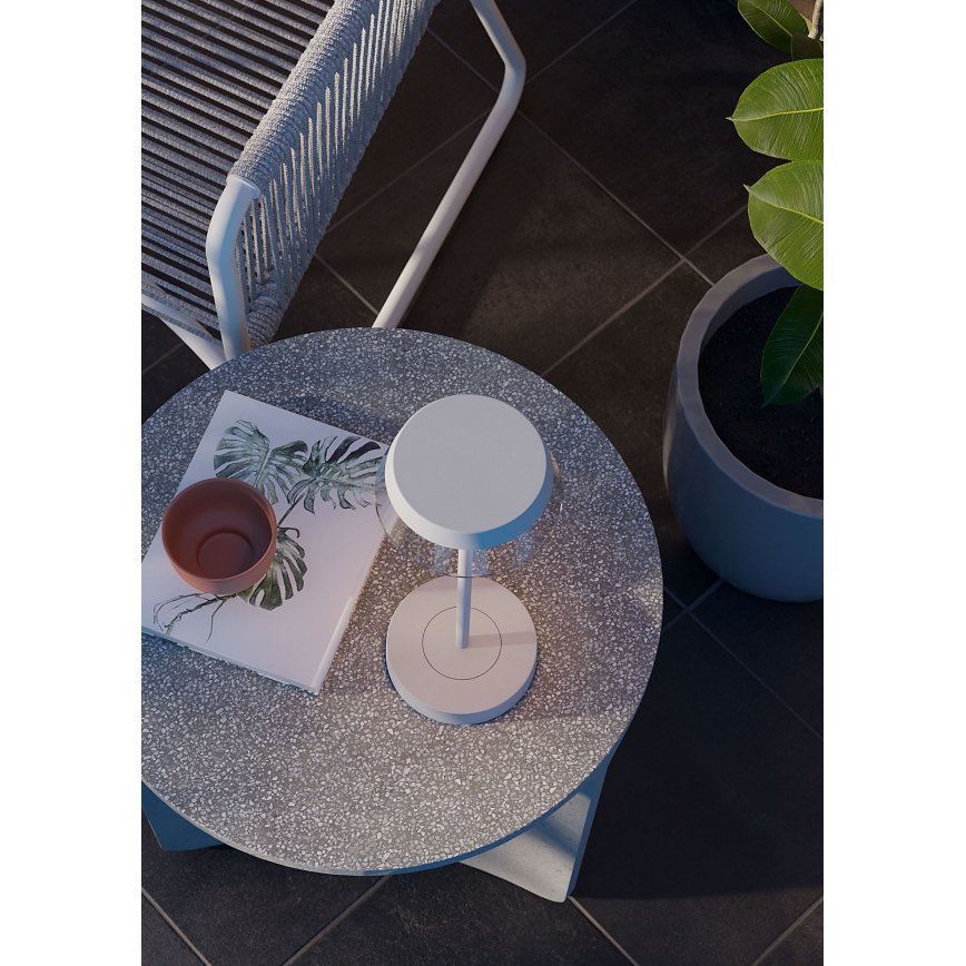 Redo 90306 - LED dotykowa lampa stołowa ściemnialna ILUNA LED/2,5W/5V 2700-3000K 3000 mAh IP65 biała