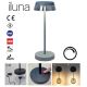 Redo 90310 - LED Ściemnialna dotykowa lampa stołowa ILUNA LED/2,5W/5V 2700-3000K 3000 mAh IP65 niebieska