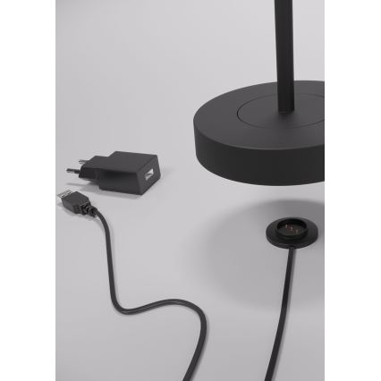 Redo 90312 - LED Ściemnialna dotykowa lampa stołowa ILUNA LED/2,5W/5V 2700-3000K 3000 mAh IP65 czarna