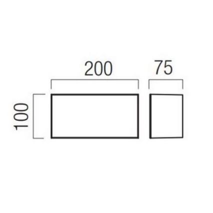 Redo 90325 - zewnętrzny kinkiet LED KODIAK, 8W, 230V, 4000K, 20 cm, IP65, biały
