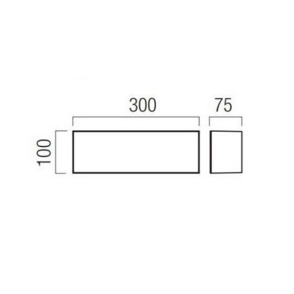 Redo 90329 - Kinkiet zewnętrzny LED KODIAK LED/12W/230V 4000K 30 cm IP65 biały