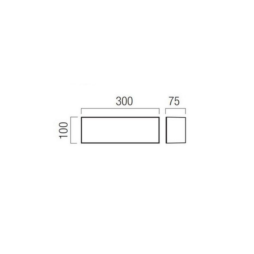 Redo 90329 - Kinkiet zewnętrzny LED KODIAK LED/12W/230V 4000K 30 cm IP65 biały
