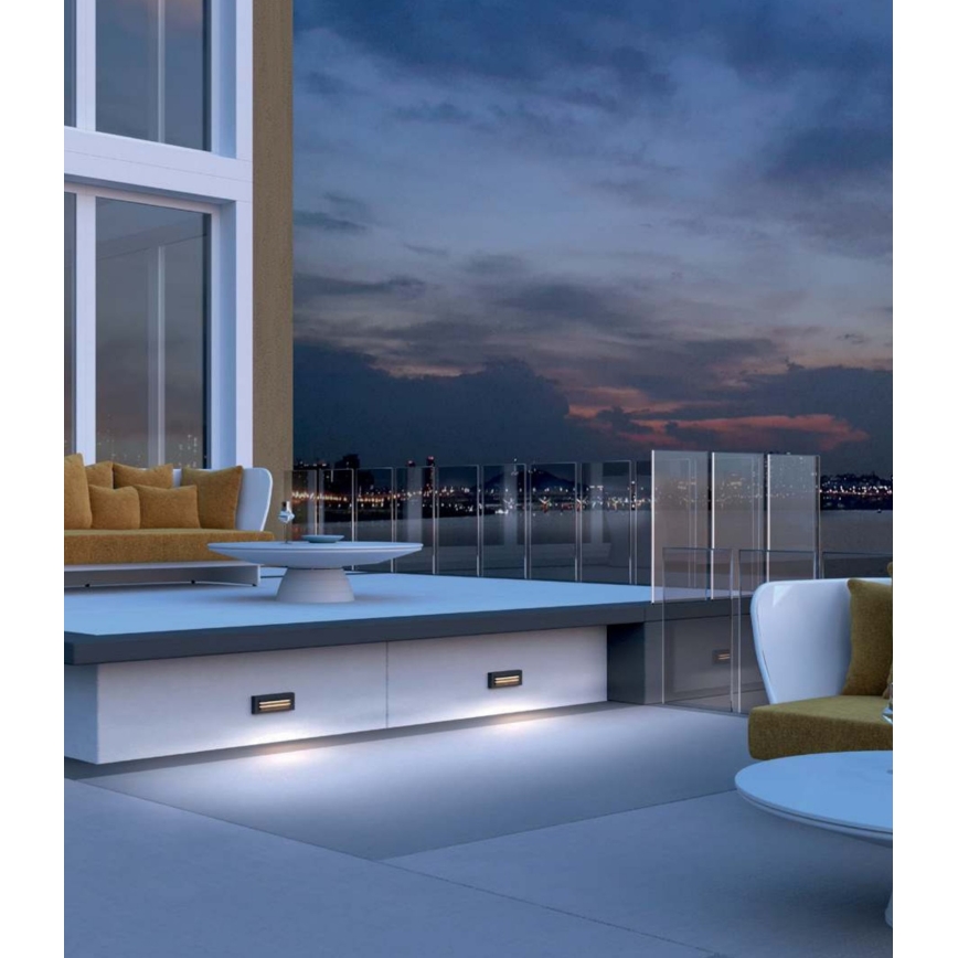 Redo 90330 - LED Kinkiet zewnętrzny KRUP LED/6W/230V IP65 antracyt