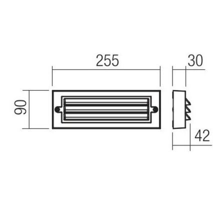 Redo 90330 - LED Kinkiet zewnętrzny KRUP LED/6W/230V IP65 antracyt