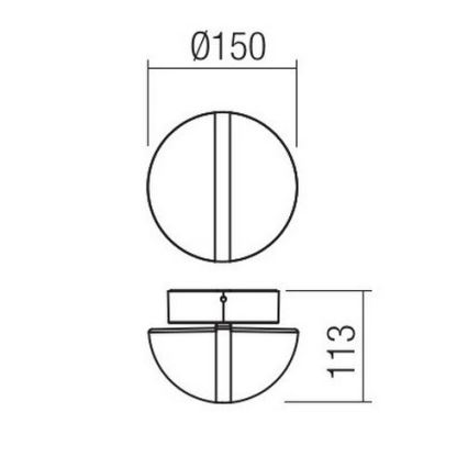 Redo 90364 - LED Kinkiet zewnętrzny SIERRA LED/10,8W/230V IP54