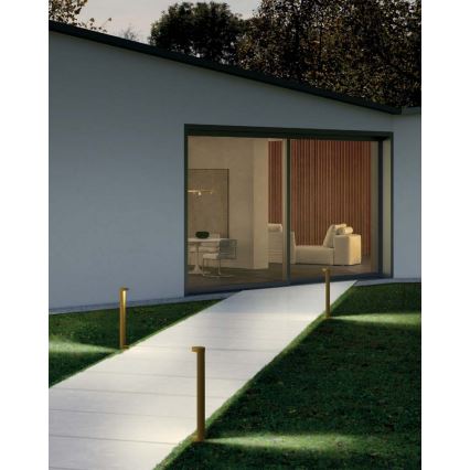 Redo 90366 - Zewnętrzna lampa LED ZEUS 11,5 W/230 V 3000 K 75 cm IP54 brązowa