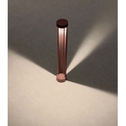 Redo 90366 - Zewnętrzna lampa LED ZEUS 11,5 W/230 V 3000 K 75 cm IP54 brązowa