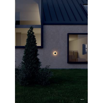 Redo 90369 - LED zewnętrzny kinkiet AURA LED/8W/230V 3000K IP65 antracyt