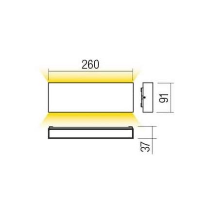 Redo 90387 - LED Kinkiet zewnętrzny KAMAL LED/15W/230V 3000K IP54 biały