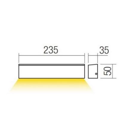 Redo 90393 - LED Kinkiet zewnętrzny OMNIA LED/12W/230V 3000K IP54 biały