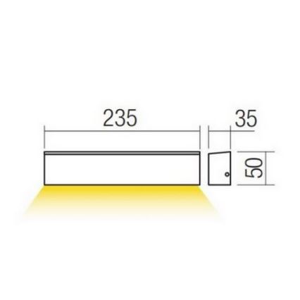 Redo 90394 - LED Kinkiet zewnętrzny OMNIA LED/12W/230V 3000K IP54 szary