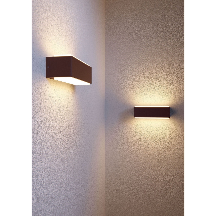 Redo 90404 - LED Kinkiet zewnętrzny DASH LED/9W/230V 4000K IP65 brązowy