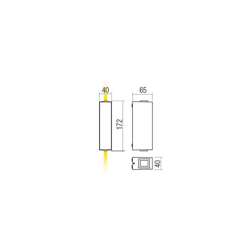 Redo 90424 - LED Kinkiet zewnętrzny ACE LED/5,84W/230V 4000K IP54 brązowy